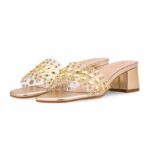 Golden Formal Slipper For Women FR8492 - View 3
