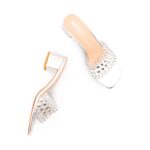 Silver Formal Slipper For Ladies FR8492 - View 5