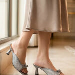 Grey Formal Slipper For Women FR8495 - View 1