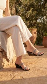 Black Formal Slipper For Ladies FR8498 - View 1