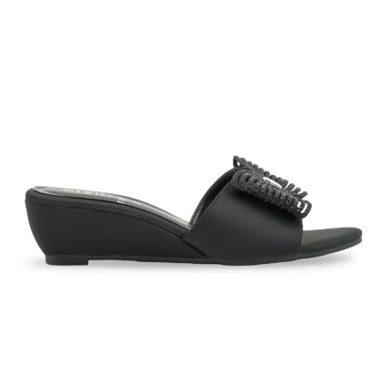 Black Formal Slipper For Women FR8502 - View 2