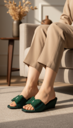 Green Formal Slipper For Women FR8502 - View 1