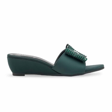 Green Formal Slipper For Women FR8502 - View 2