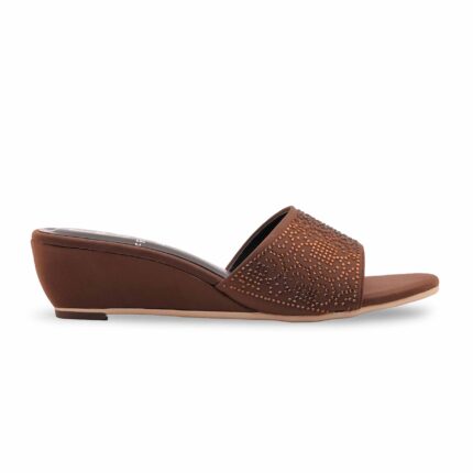 Coffee Formal Slipper For Ladies FR8503 - View 2