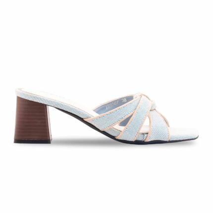 Sky Blue Formal Slipper For Women FR8507 - View 2