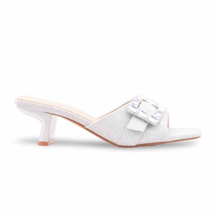 Silver Formal Slipper For Women FR8508 - View 2