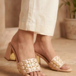 Peach Formal Slipper For Women FR8509 - View 1