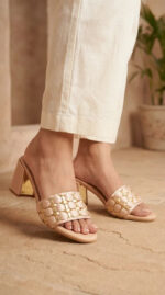 Peach Formal Slipper For Women FR8509 - View 1