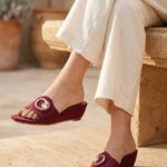 Maroon Formal Slipper For Women FR8520 - View 1