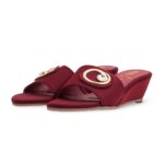 Maroon Formal Slipper For Women FR8520 - View 3