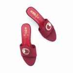Maroon Formal Slipper For Women FR8520 - View 5