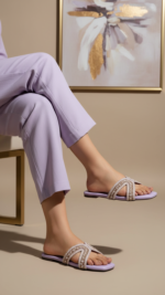 Purple Formal Slipper For Women FR8531 - View 1