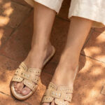 Beige Formal Slipper For Women FR8537 - View 1