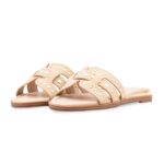 Beige Formal Slipper For Women FR8537 - View 3