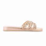 Golden Formal Slipper For Women FR8539 - View 2