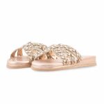 Golden Formal Slipper For Women FR8539 - View 3
