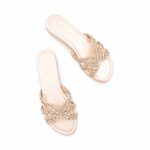 Golden Formal Slipper For Women FR8539 - View 5