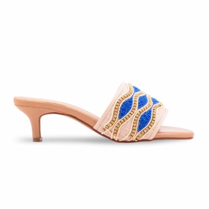 Blue Formal Slipper For Women FR8541 - View 2
