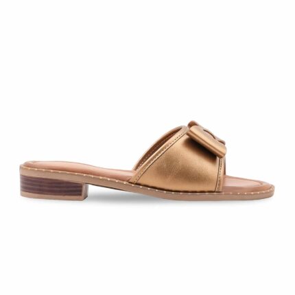 Golden Formal Slipper For Ladies FR8550 - View 2
