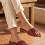 Maroon Formal Slipper For Women FR8551 - View 1