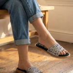 Grey Formal Slipper For Women FR8552 - View 1