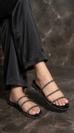 Black Formal Slipper For Women FR8557 - View 1