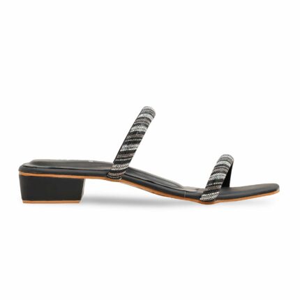 Black Fancy Slipper LFN713 - View 2