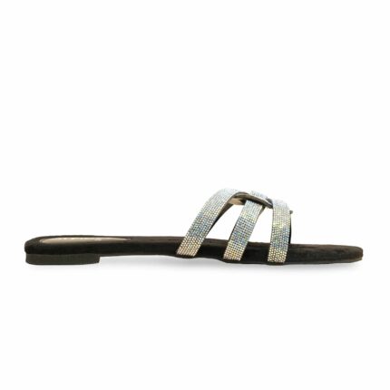 Black Fancy Slipper LFN715 - View 2