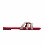 Maroon Fancy Slipper LFN715 - View 2