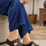 Black Formal Slipper For Ladies LPU702 - View 1