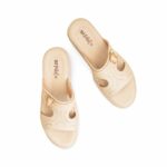 Beige Formal Slipper For Ladies LPU702 - View 5