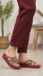 Maroon Formal Slipper LPU703 - View 1