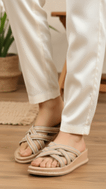Beige Formal Slipper LPU703 - View 1
