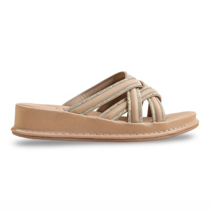 Beige Formal Slipper LPU703 - View 2