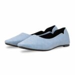 Sky Blue Pumps For Women LWN421 - View 4