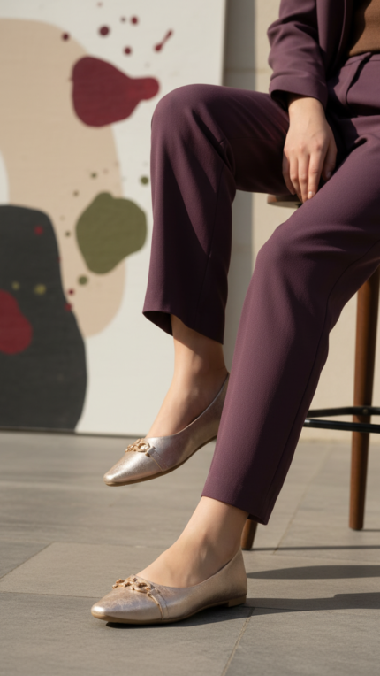 Golden Women Pumps LWN422 - View 1