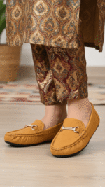 Mustard Women Moccasin LWN427 - View 1