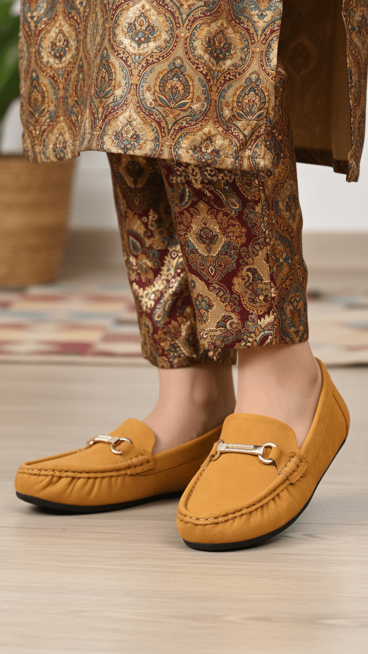LWN427-06.png Mustard Women Moccasin LWN427 - View 1