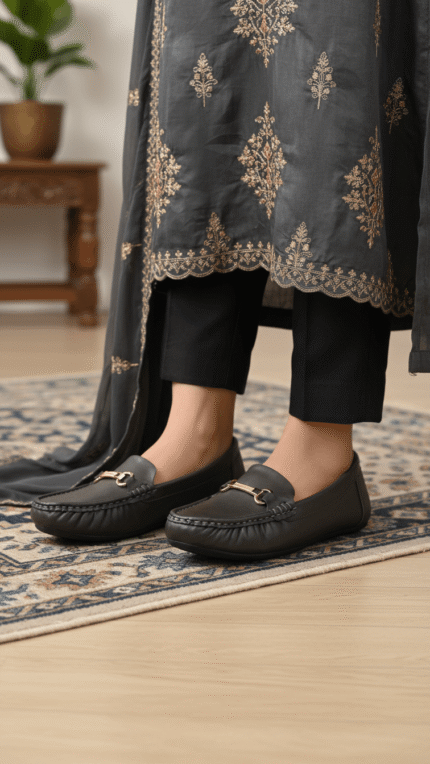 Olive Moccasin For Women LWN427 - View 2