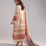 Beige Lawn A-Line Suit - View 1