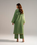 Green Dobby A-Line Suit - View 3