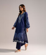 Ladies 2 Piece Embroidered Dobby A-Line Suit - View 4