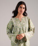 Green Lawn Straight Shirt Suit - View 1