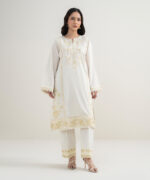 Off White Zari Lawn Suit - View 2