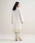 Off White Zari Lawn Suit - View 5