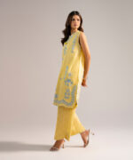 Self Jacquard Straight Suit - View 5