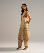 Ladies 2 Piece Embroidered Dobby A-Line Suit - View 3
