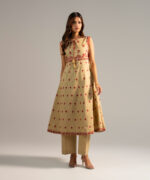 Ladies 2 Piece Embroidered Dobby A-Line Suit - View 2