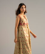 Ladies 2 Piece Embroidered Dobby A-Line Suit - View 4