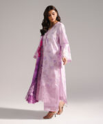 Lavender Dobby A-Line Suit - View 3